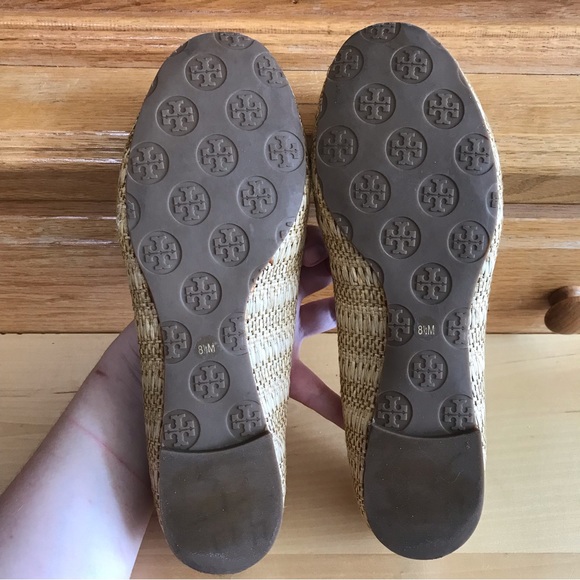 Tory Burch raffia straw Reva ballet flats - Picture 4 of 10